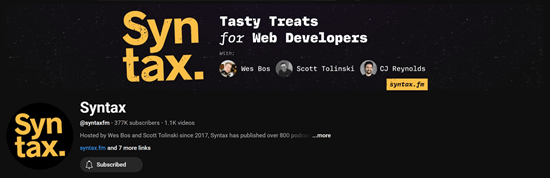 Syntax YouTube channel